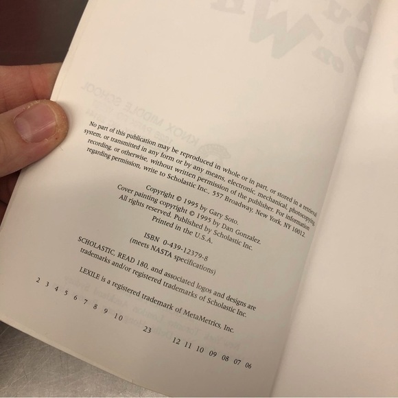 Summer on Wheels by: Gary Soto, paperback book - Picture 2 of 5